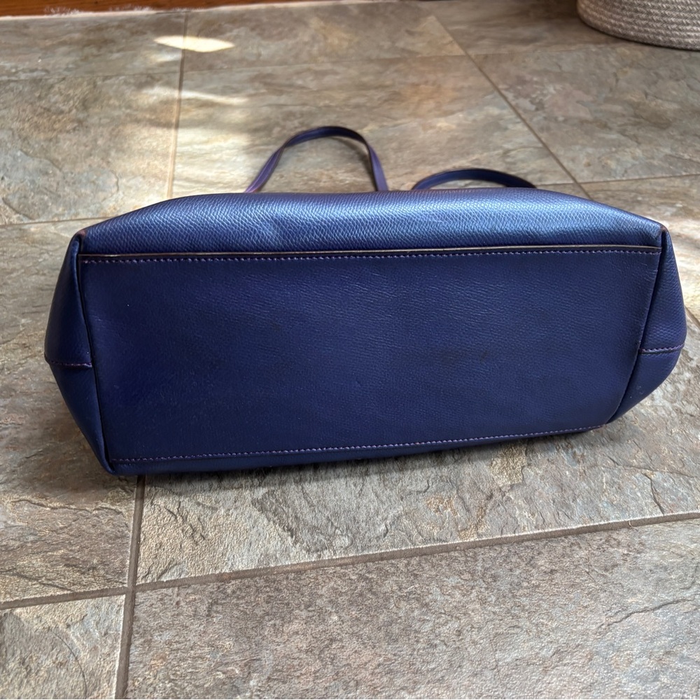 Coach Blue iridescent and Purple Tote Bag - Picture 2 of 11